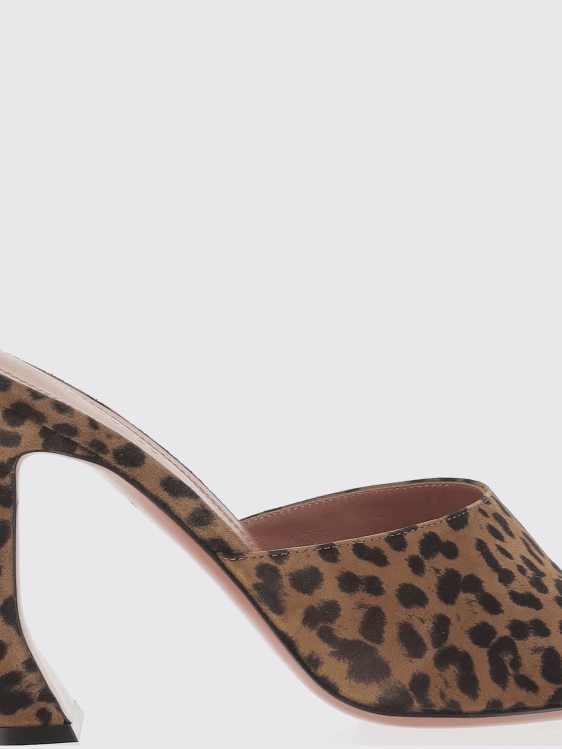 AMINA MUADDI 힐 샌들: 하이힐 여성 Amina Muaddi, 브라운 - Img 4