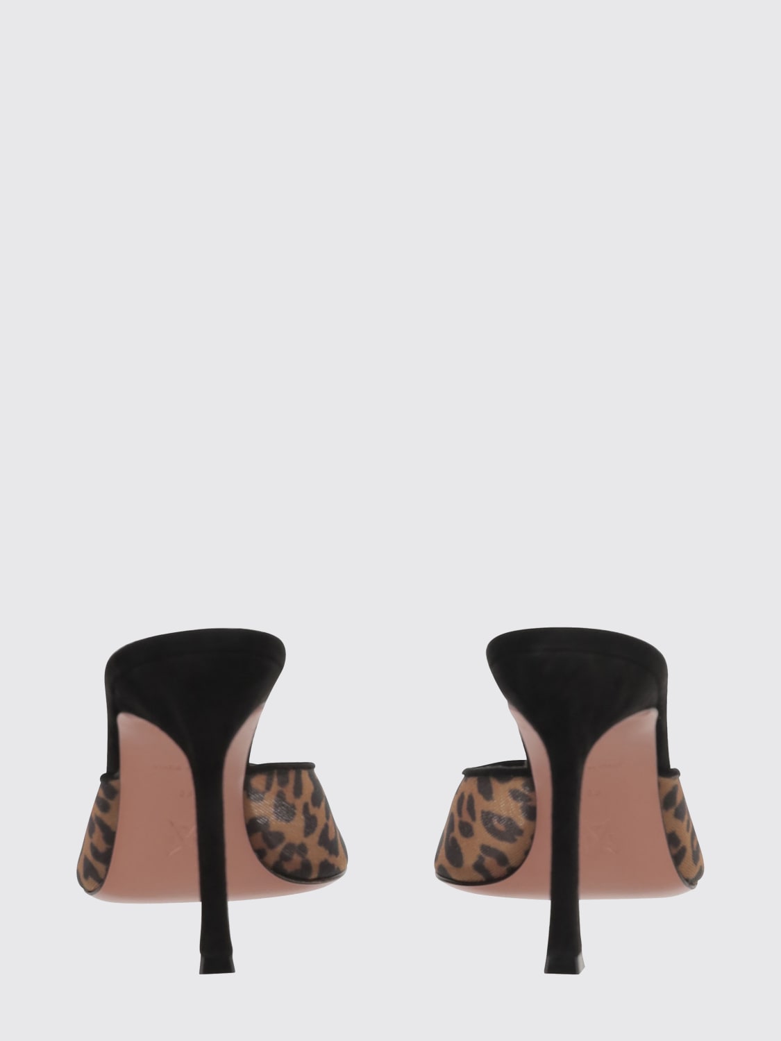 AMINA MUADDI HEELED SANDAL: High heel shoes woman Amina Muaddi, Brown - Img 3