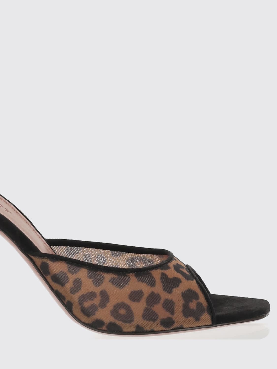 AMINA MUADDI HEELED SANDAL: High heel shoes woman Amina Muaddi, Brown - Img 4