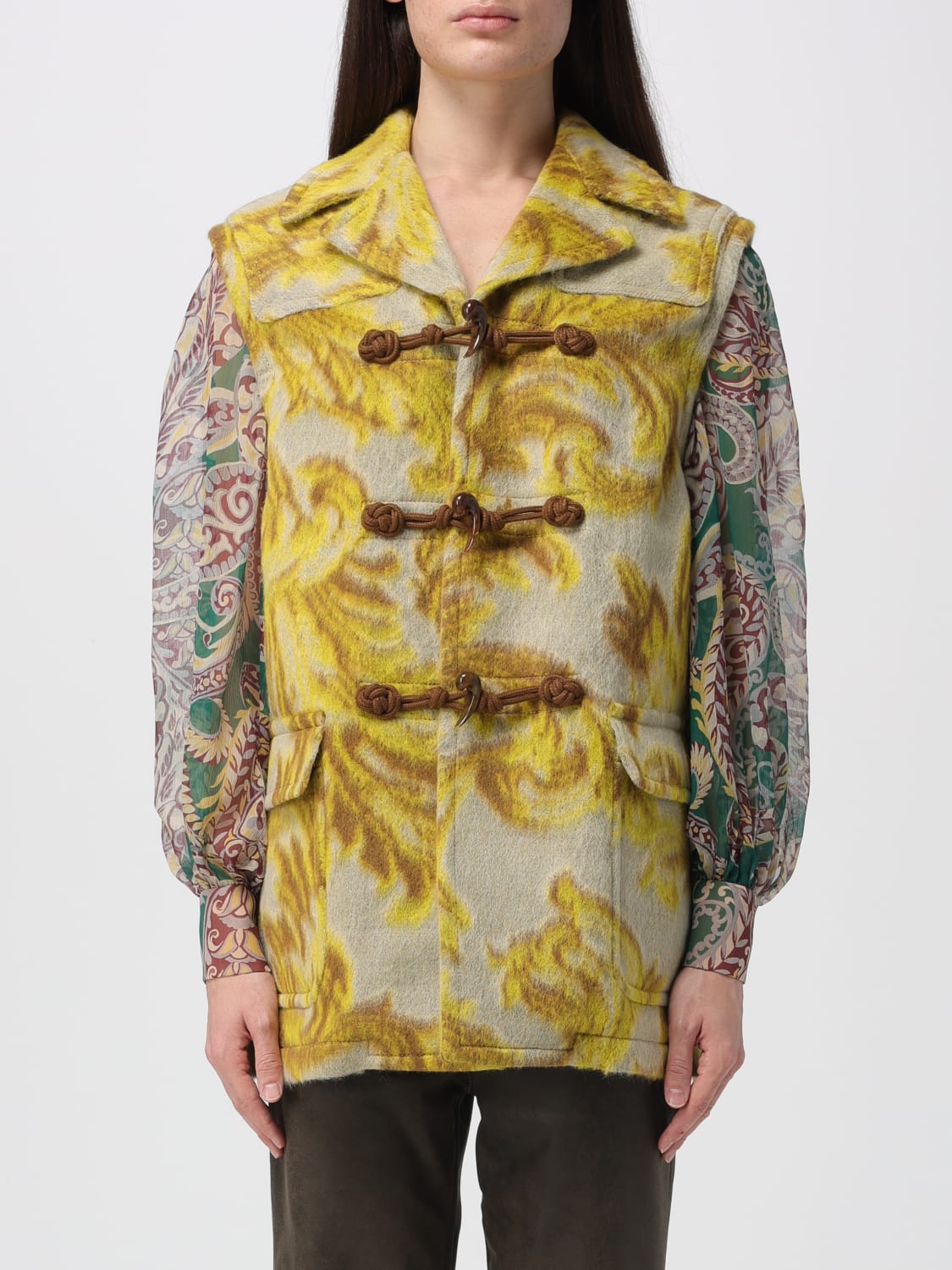 ETRO COAT: Jacket woman Etro, Multicolor - Img 1