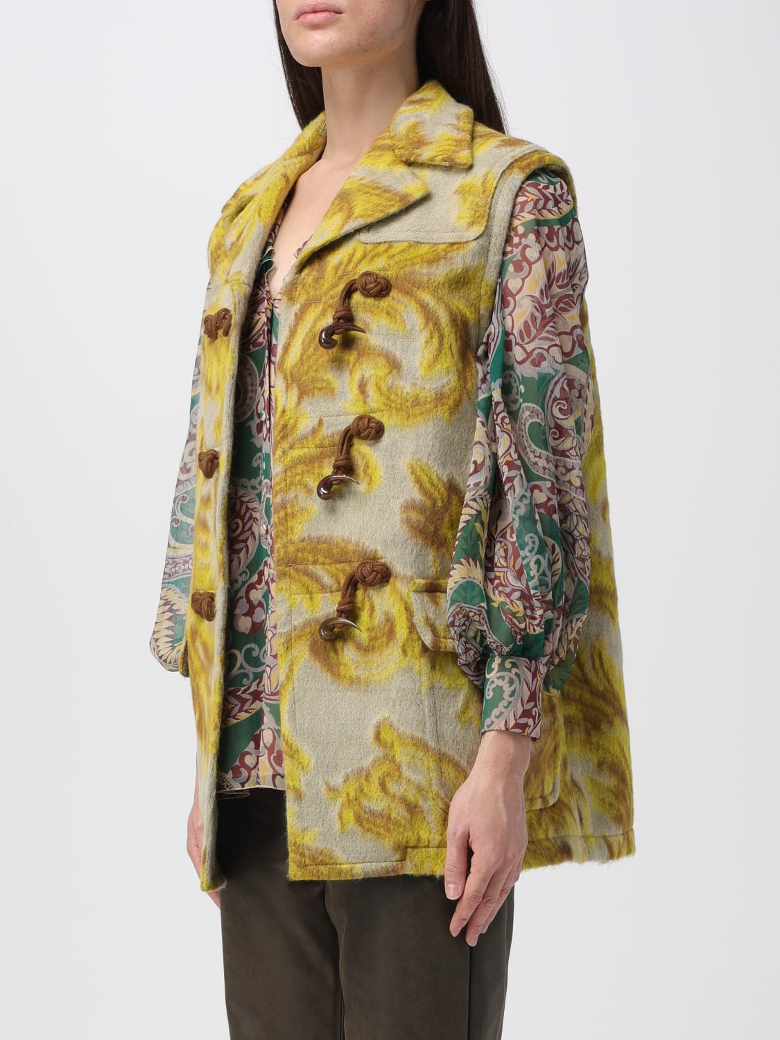 ETRO COAT: Jacket woman Etro, Multicolor - Img 4