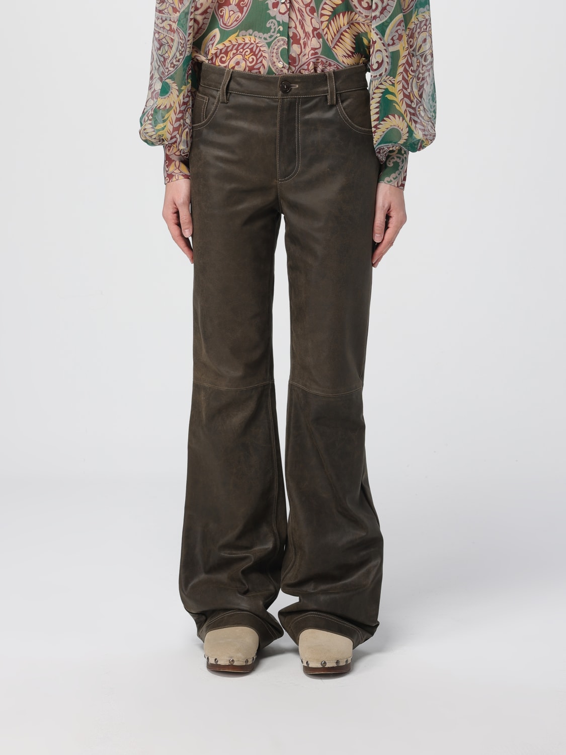 ETRO PANTS: Pants woman Etro, Military - Img 1
