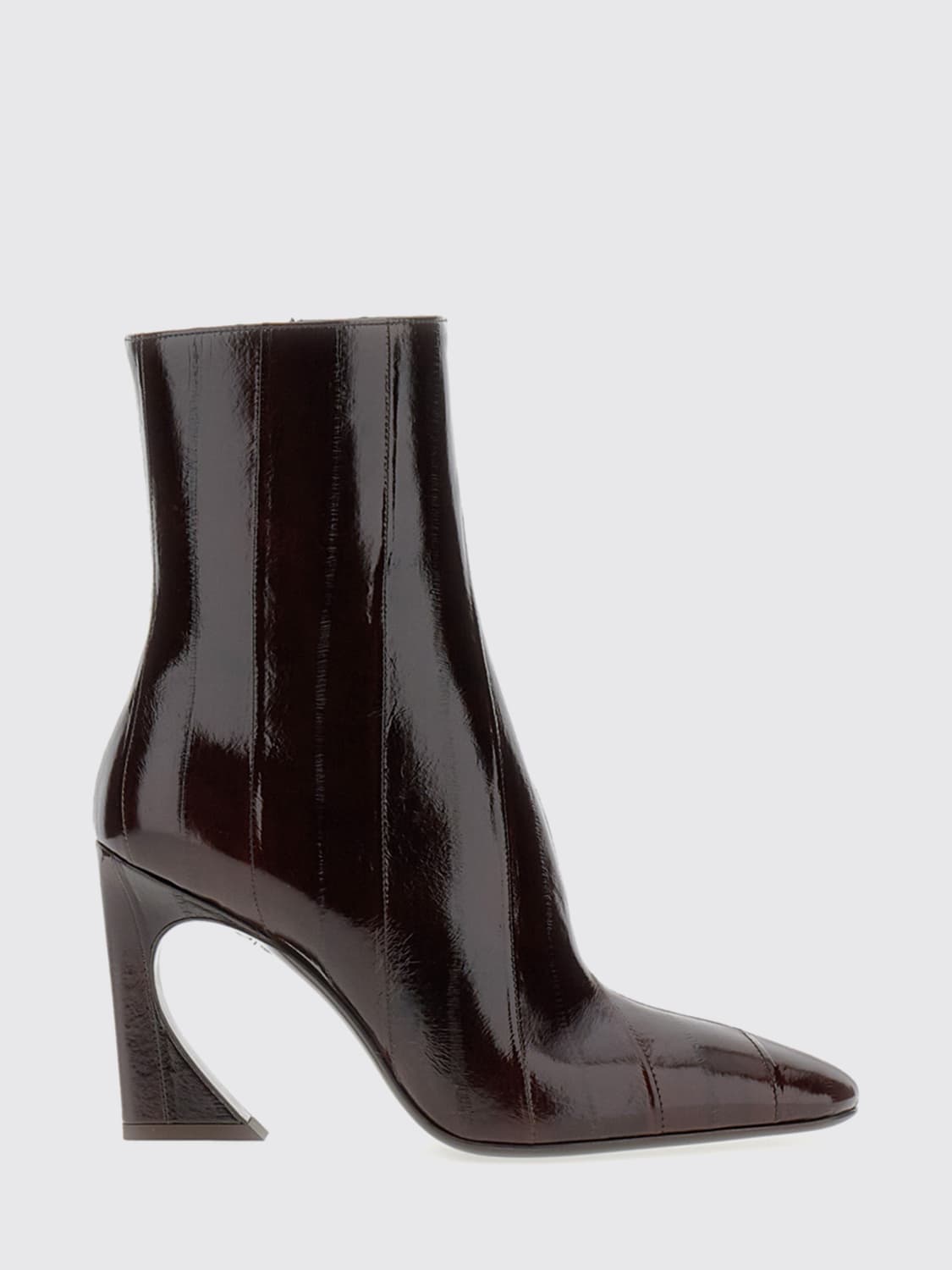 FENDI BOOTS: Flat ankle boot woman Fendi, Brown - Img 1