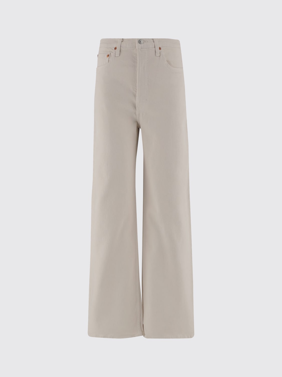 RE/DONE JEANS: Pants woman Re/done, White - Img 1