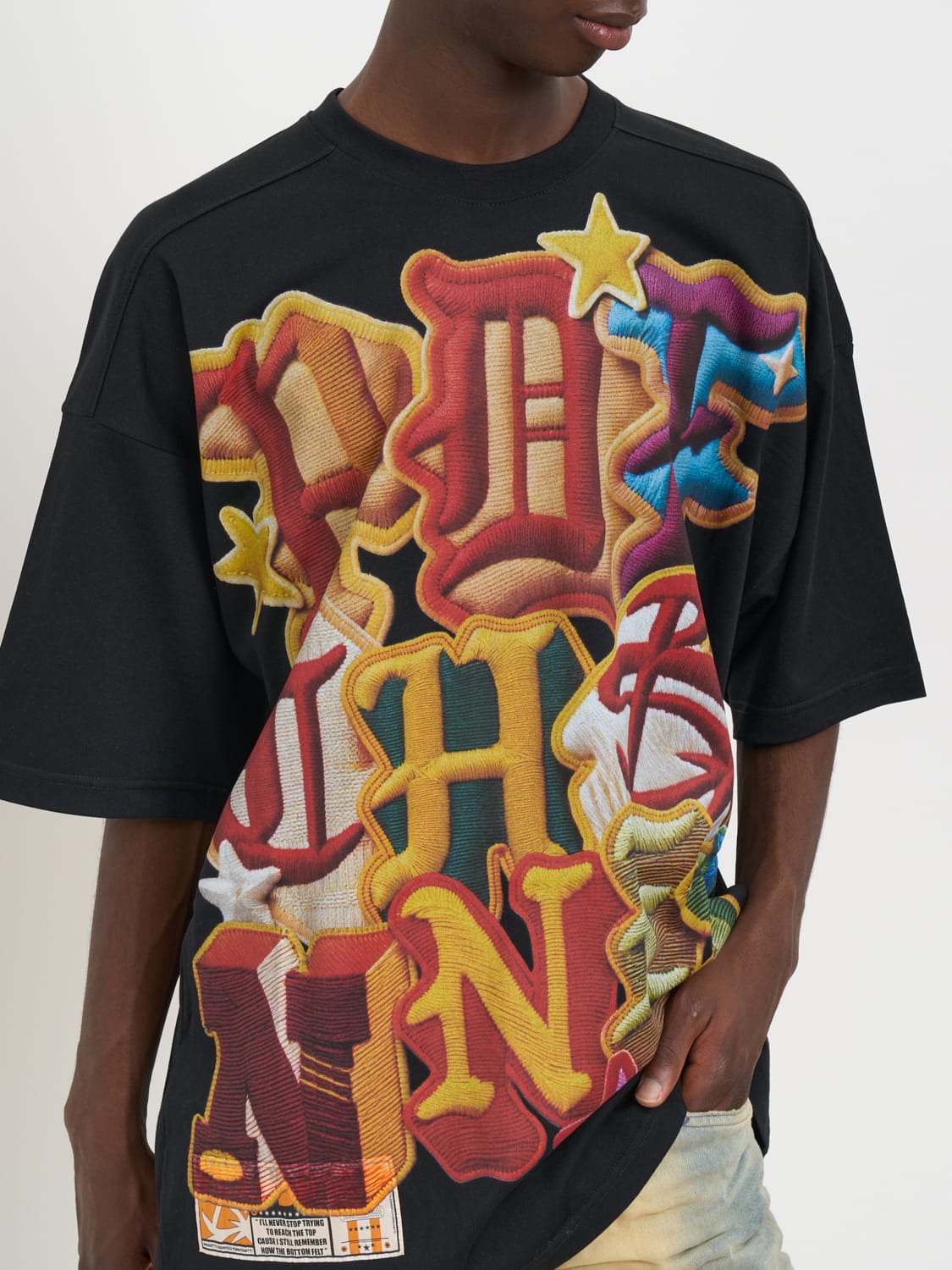 PDF T-SHIRT: T-shirt men Pdf, Black - Img 4