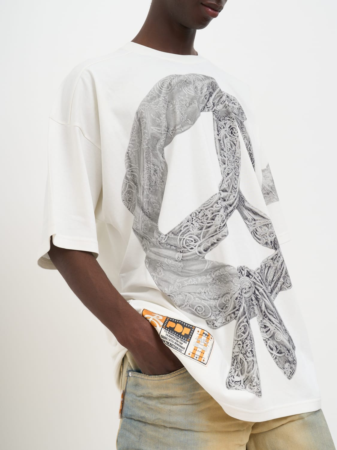 PDF T-SHIRT: T-shirt men Pdf, White - Img 4