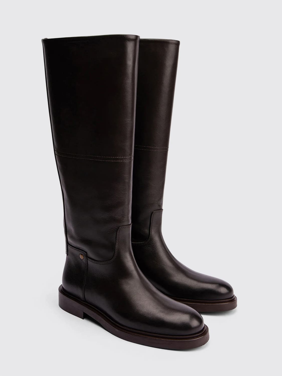 POEVE BOOTS: Boots woman Poeve, Brown - Img 2