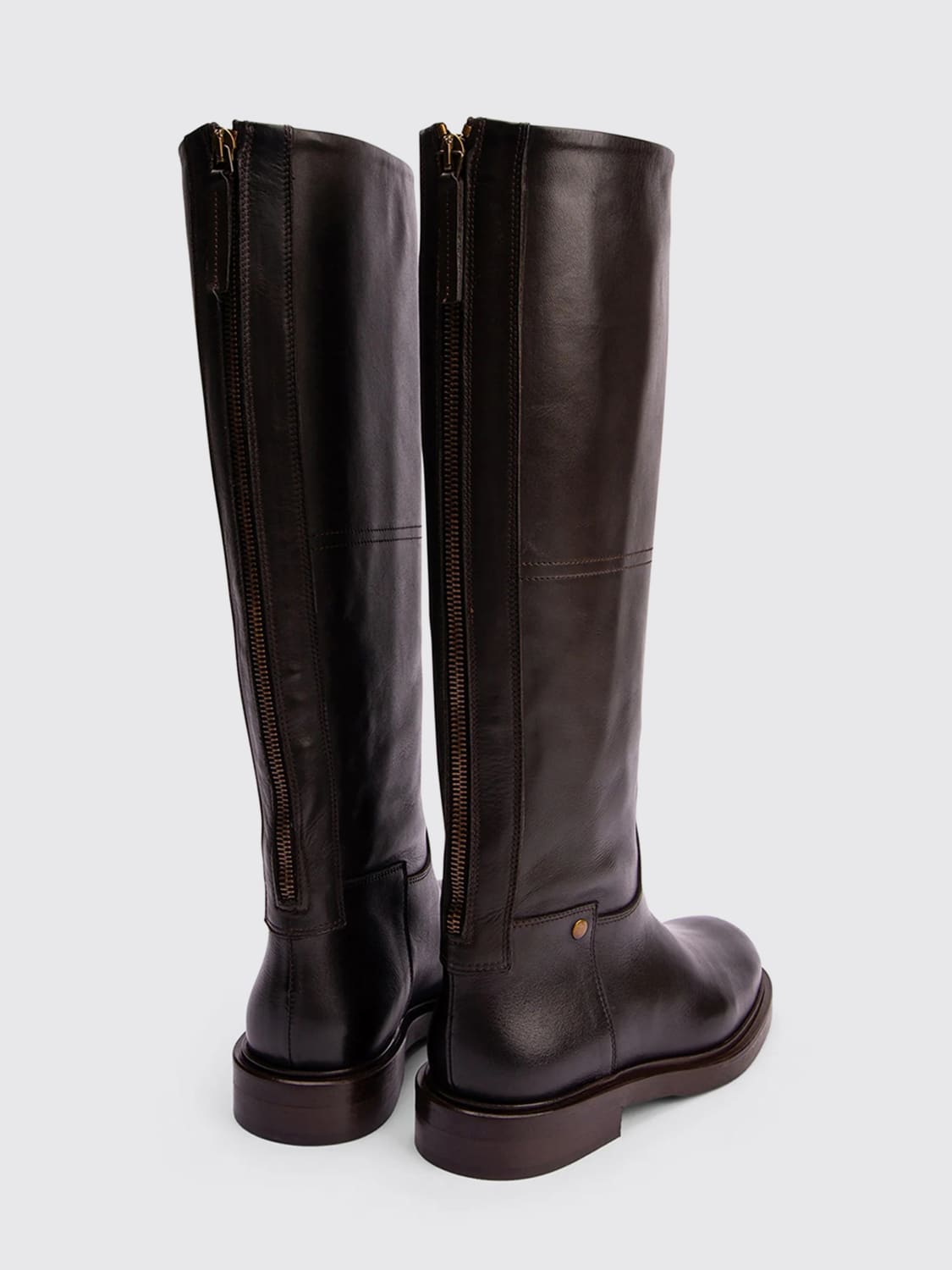 POEVE BOOTS: Boots woman Poeve, Brown - Img 3