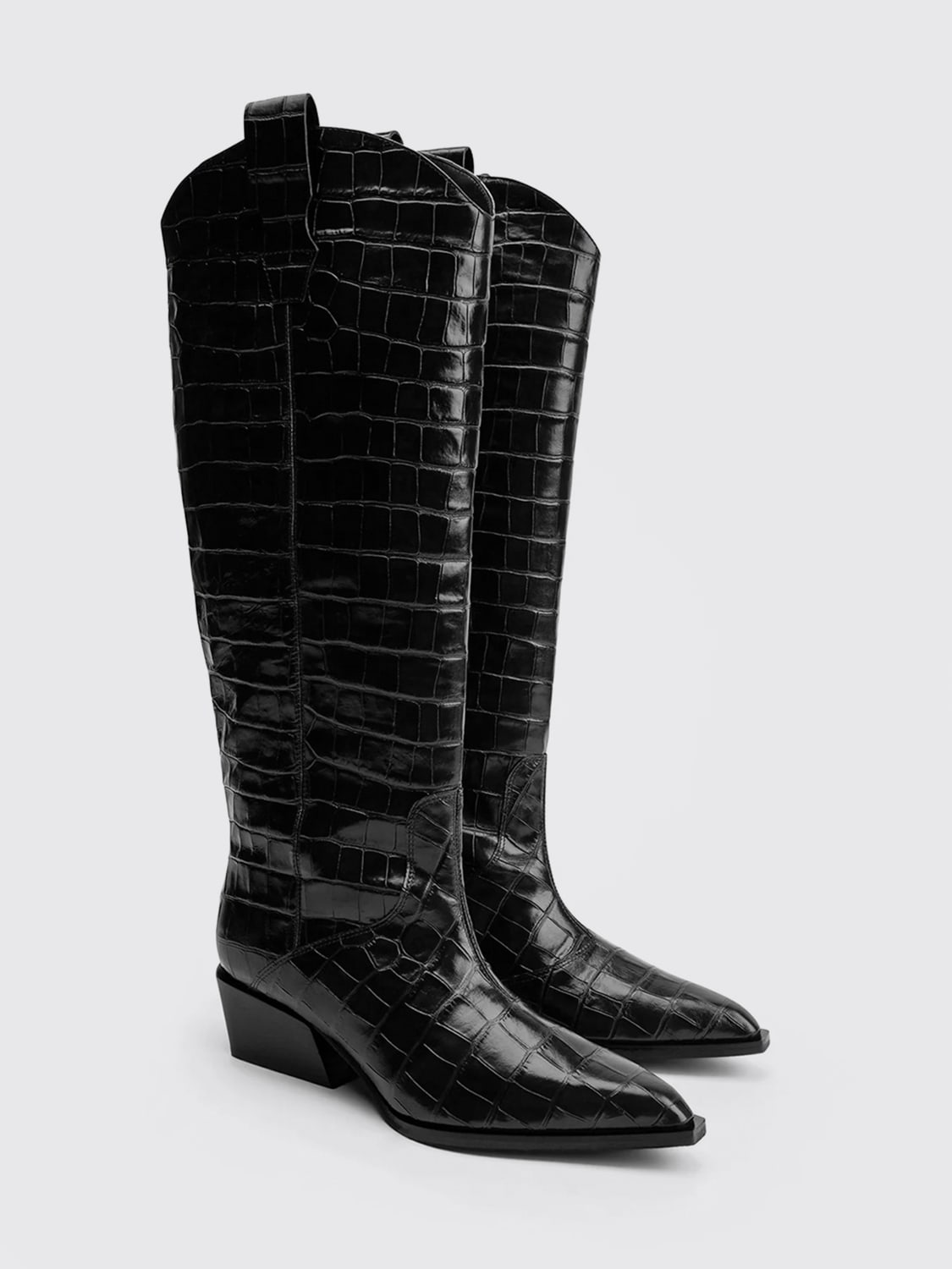 POEVE 靴子: 靴子 女士 Poeve, 黑色 - Img 2