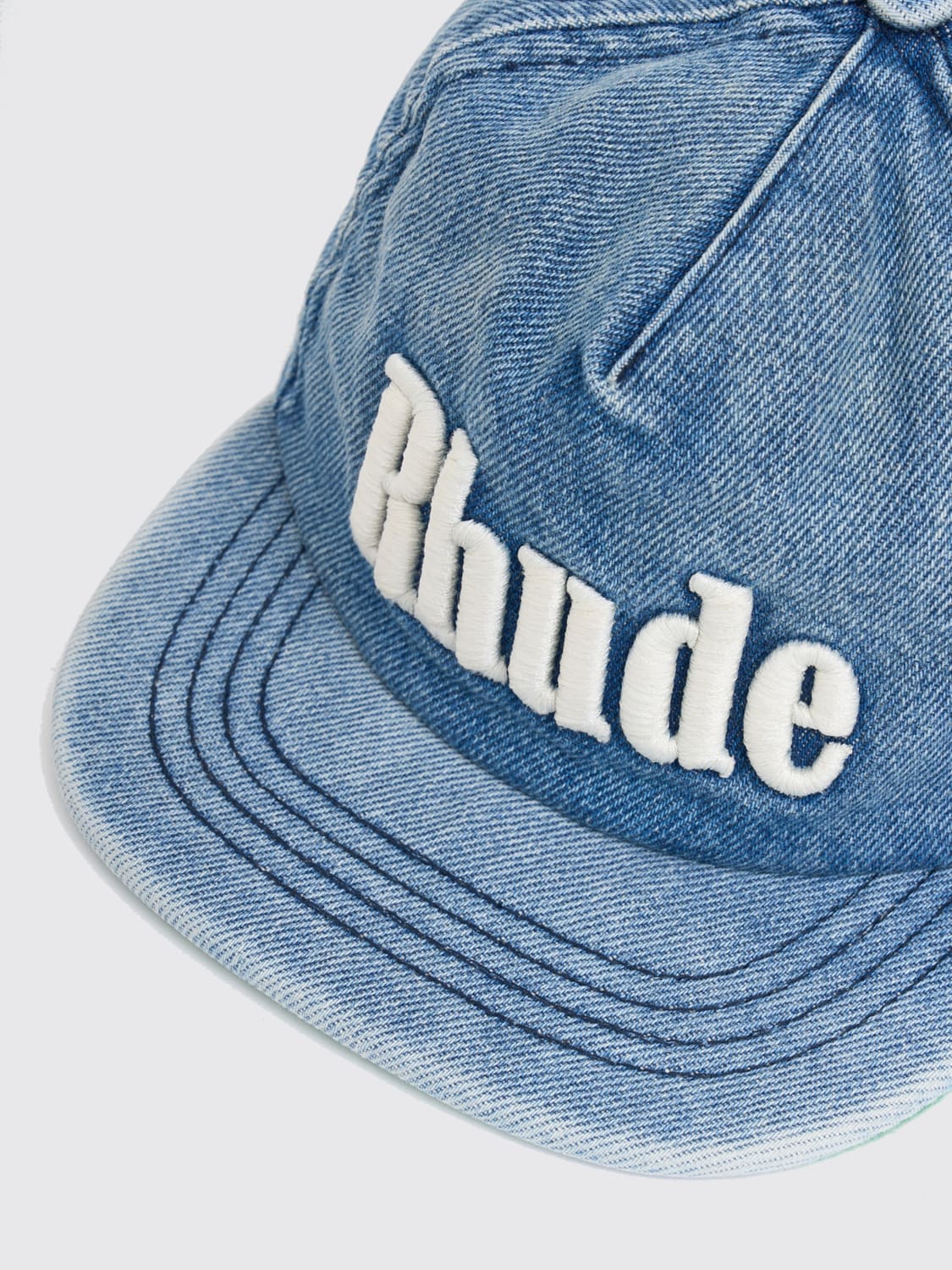 RHUDE HAT: Hat men Rhude, Gnawed Blue - Img 5