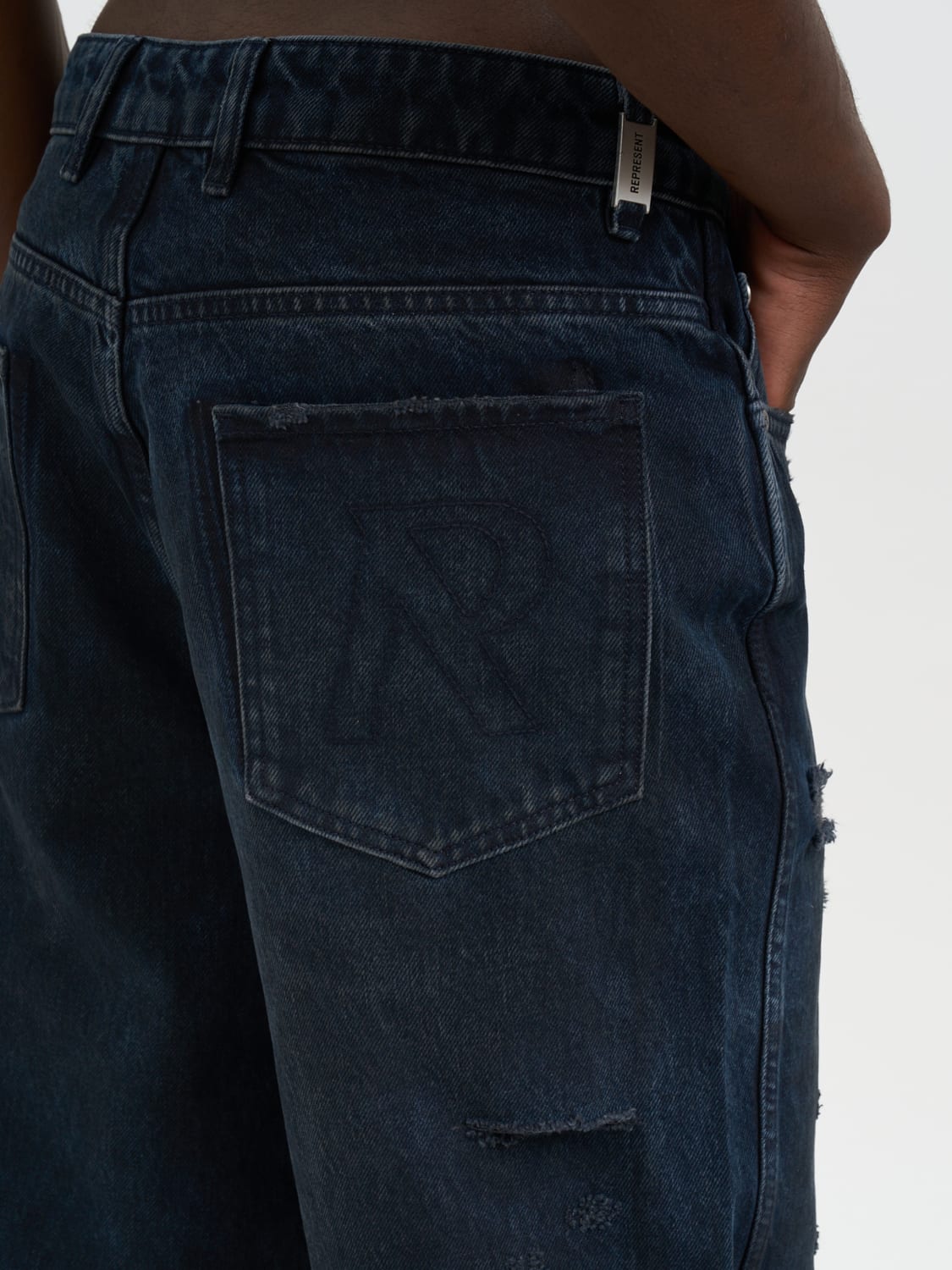REPRESENT 청바지: 청바지 남성 Represent, 그레이 - Img 4