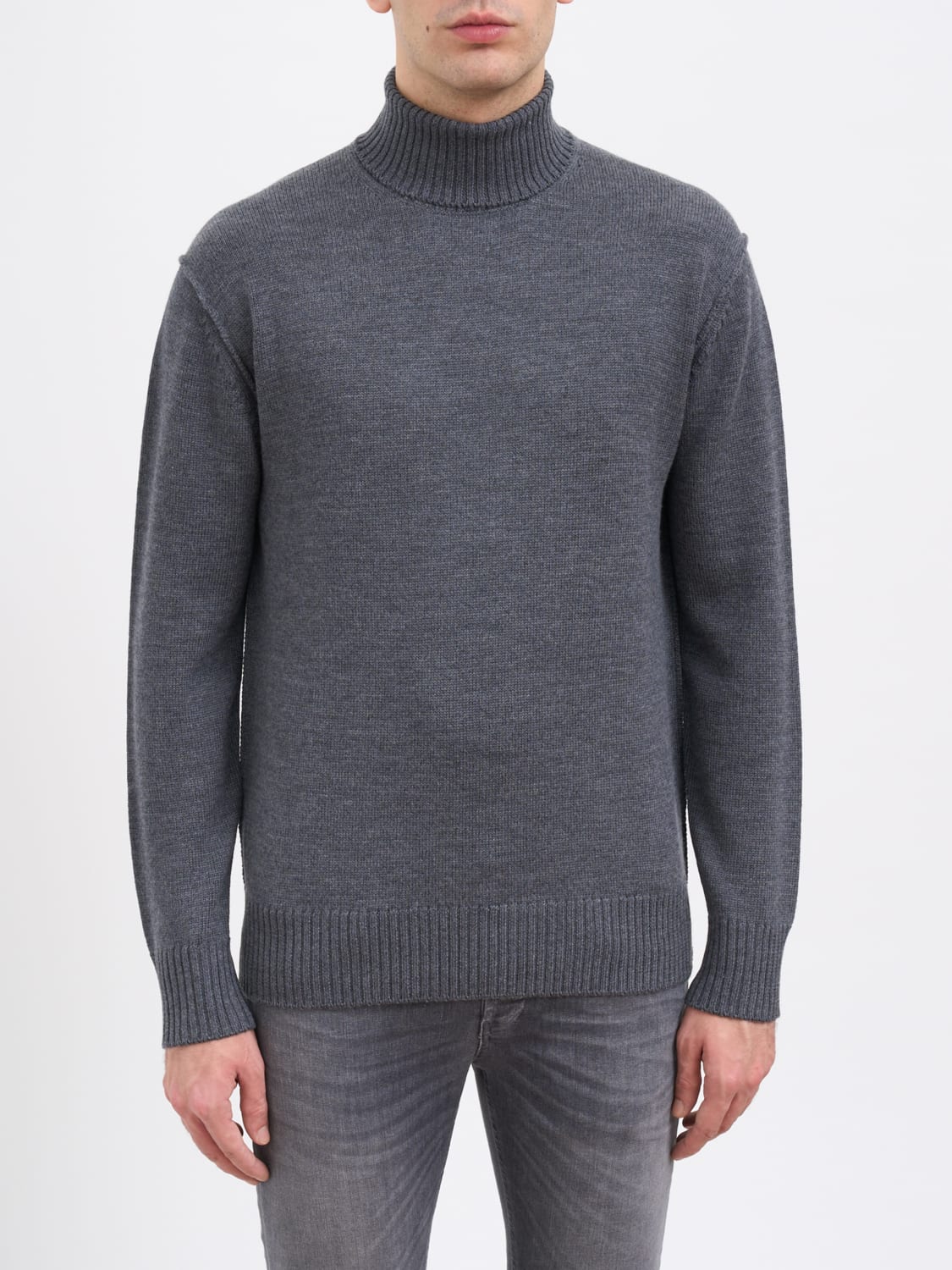 PAOLO PECORA PULL: Pull homme Paolo Pecora, Gris - Img 1