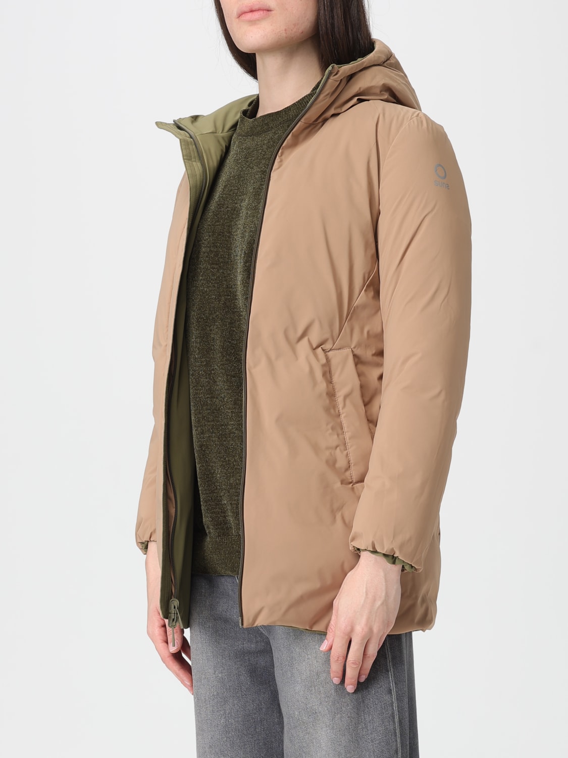 SUNS BOARDS COAT: Jacket woman Suns Boards, Green - Img 3