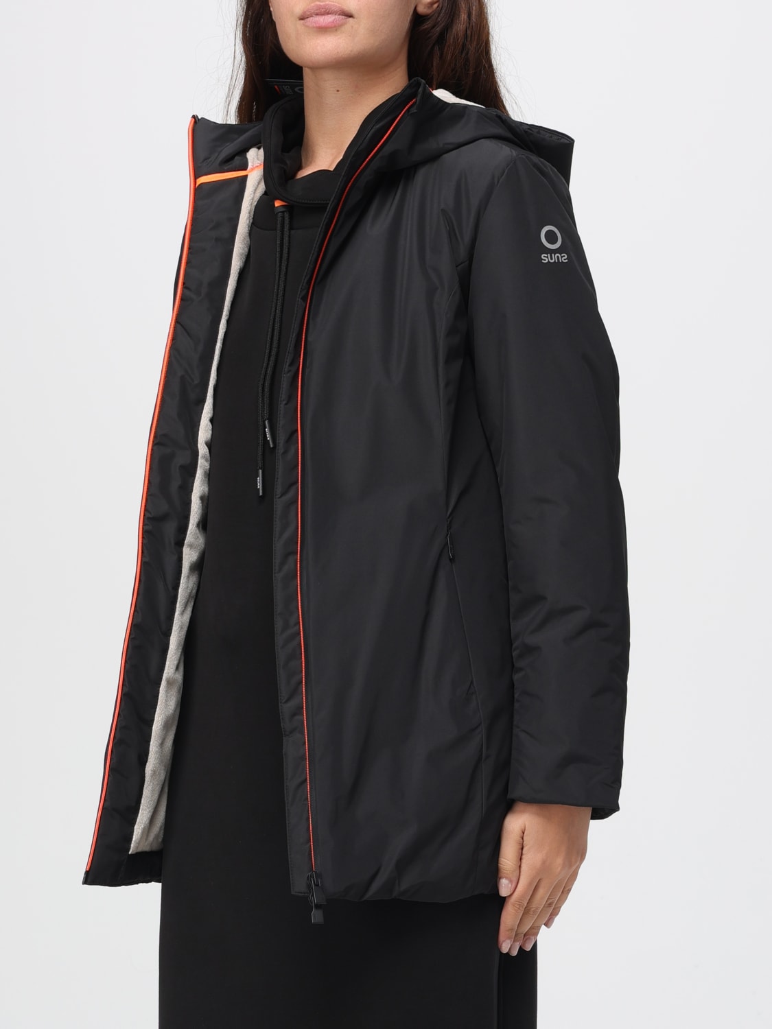 SUNS BOARDS COAT: Jacket woman Suns Boards, Black - Img 3