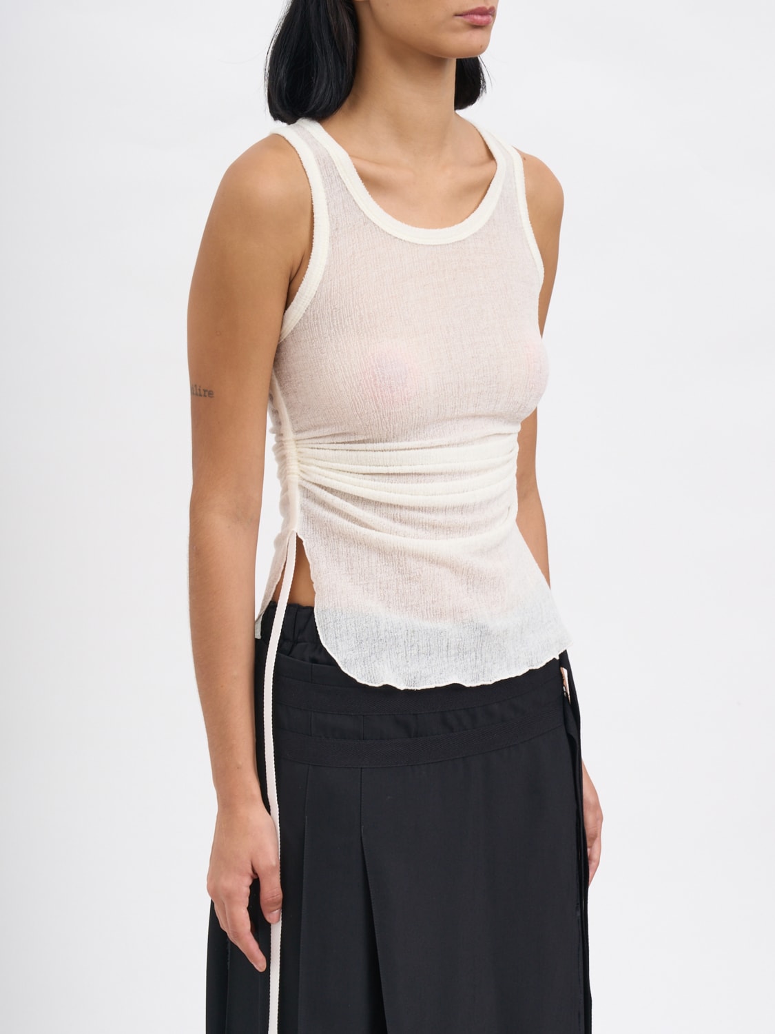 ANN DEMEULEMEESTER TOP: Top damen Ann Demeulemeester, Weiß - Img 3