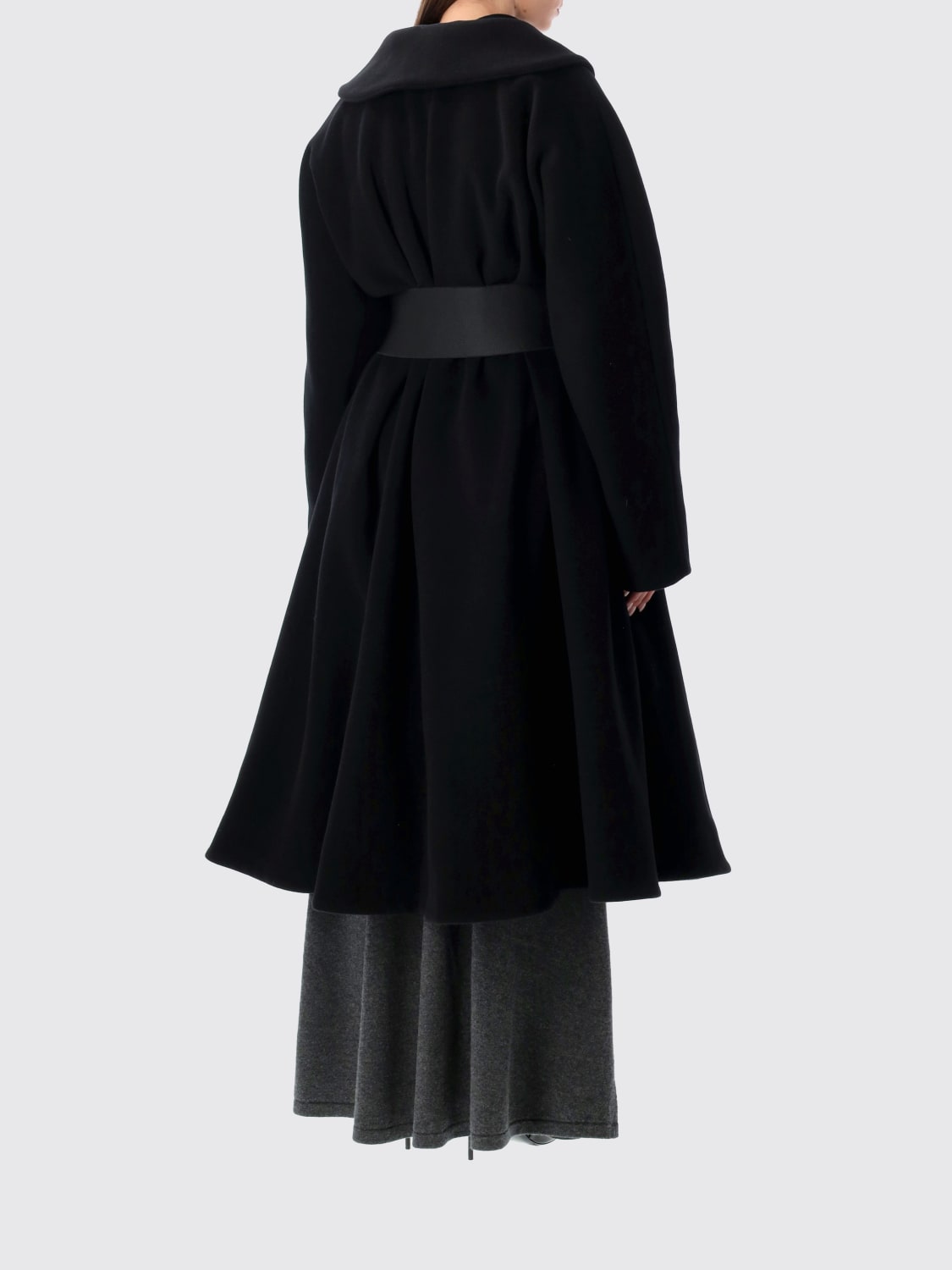 BALENCIAGA COAT: Coat woman Balenciaga, Black - Img 2