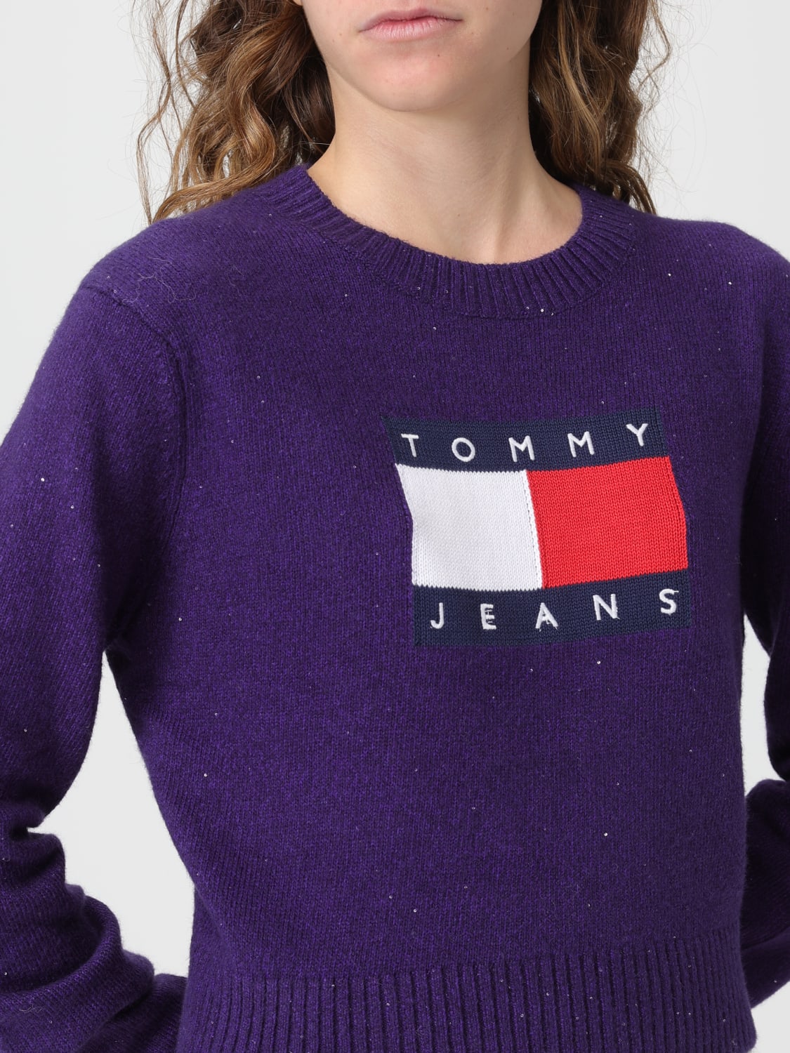 TOMMY JEANS PULLOVER: Pullover damen Tommy Jeans, Violett - Img 3