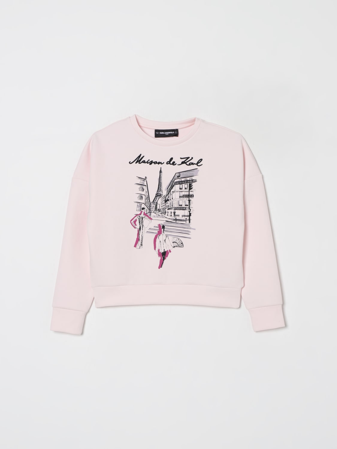 KARL LAGERFELD KIDS PULLOVER: Bademode kinder Karl Lagerfeld Kids, Pink - Img 1