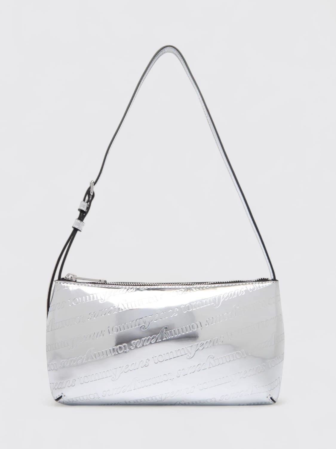 TOMMY JEANS SHOULDER BAG: Mini bag woman Tommy Jeans, Silver - Img 1