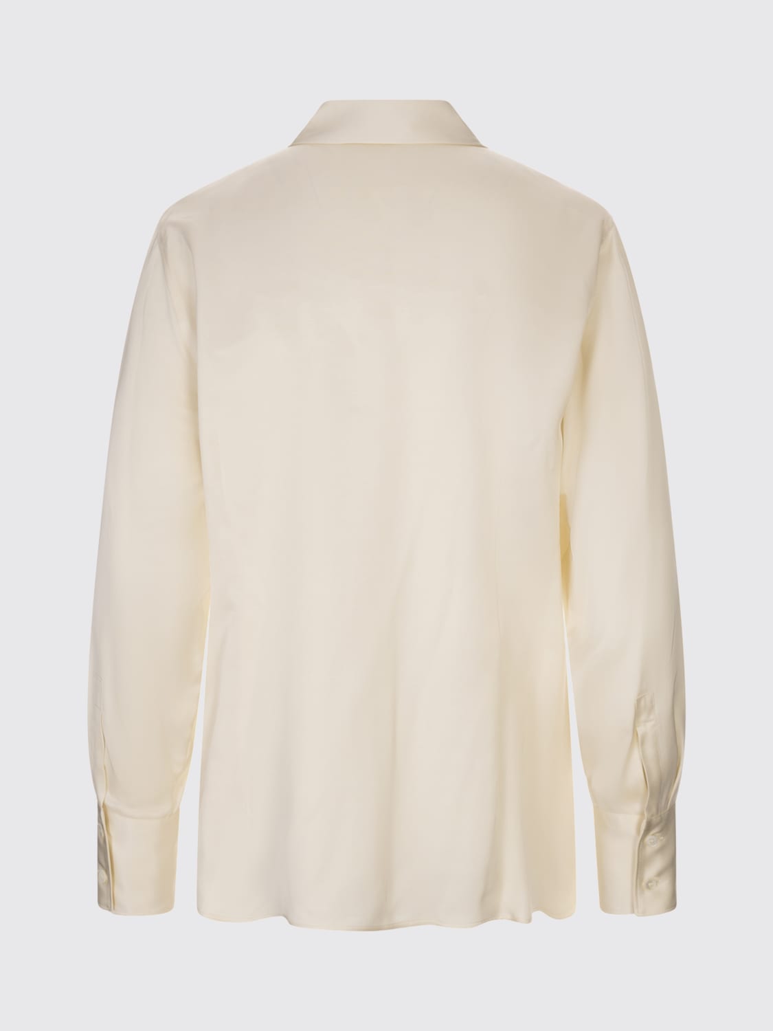 GLANSHIRT HEMDBLUSE: Pullover damen Glanshirt, Weiß - Img 2