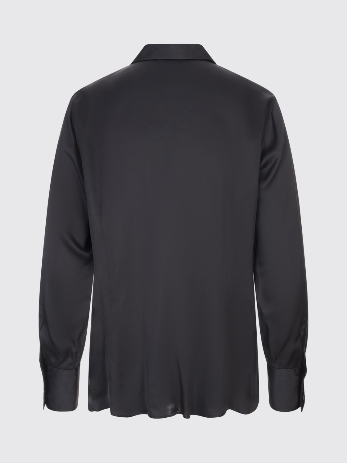 GLANSHIRT HEMDBLUSE: Pullover damen Glanshirt, Schwarz - Img 2