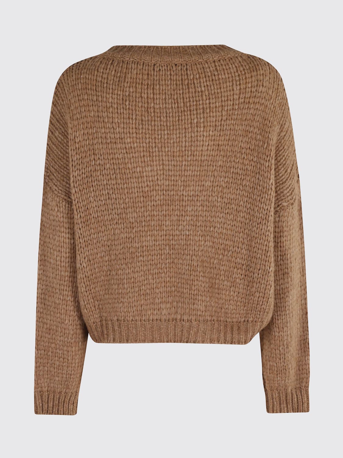 ROBERTO COLLINA JERSEY: Jersey mujer Roberto Collina, Camello - Img 2