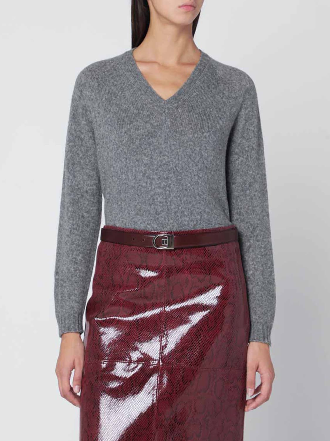 ROBERTO COLLINA PULL: Pull femme Roberto Collina, Gris - Img 4