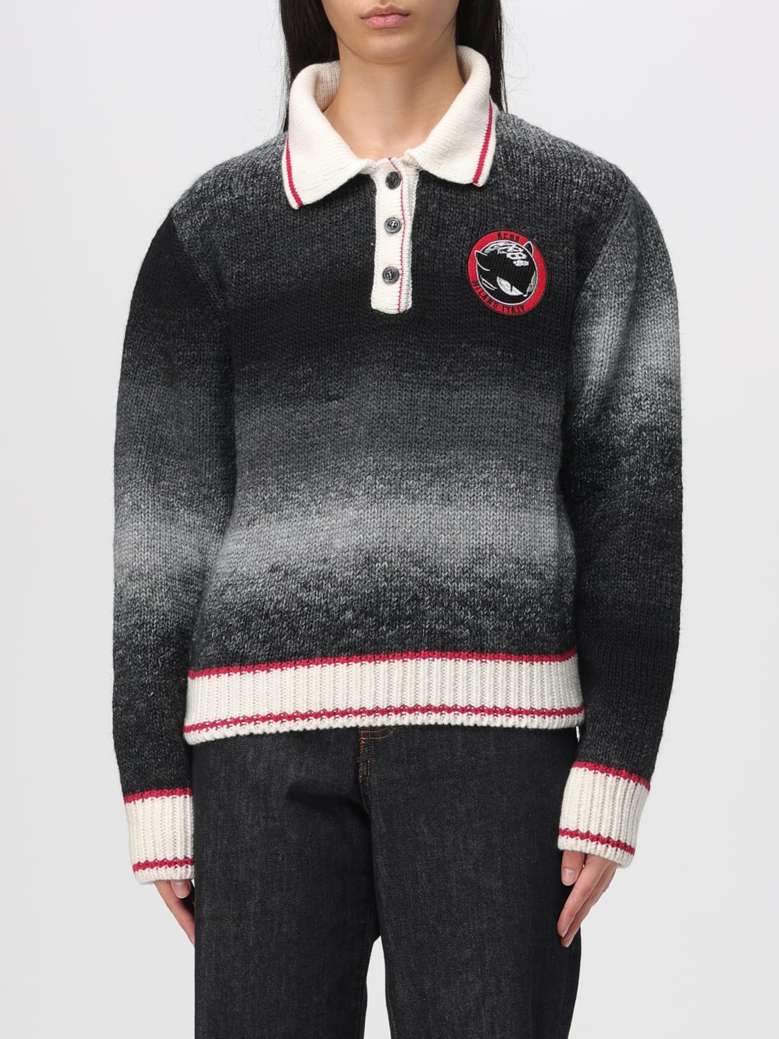 GCDS POLO SHIRT: T-shirt woman GCDS, Grey - Img 1