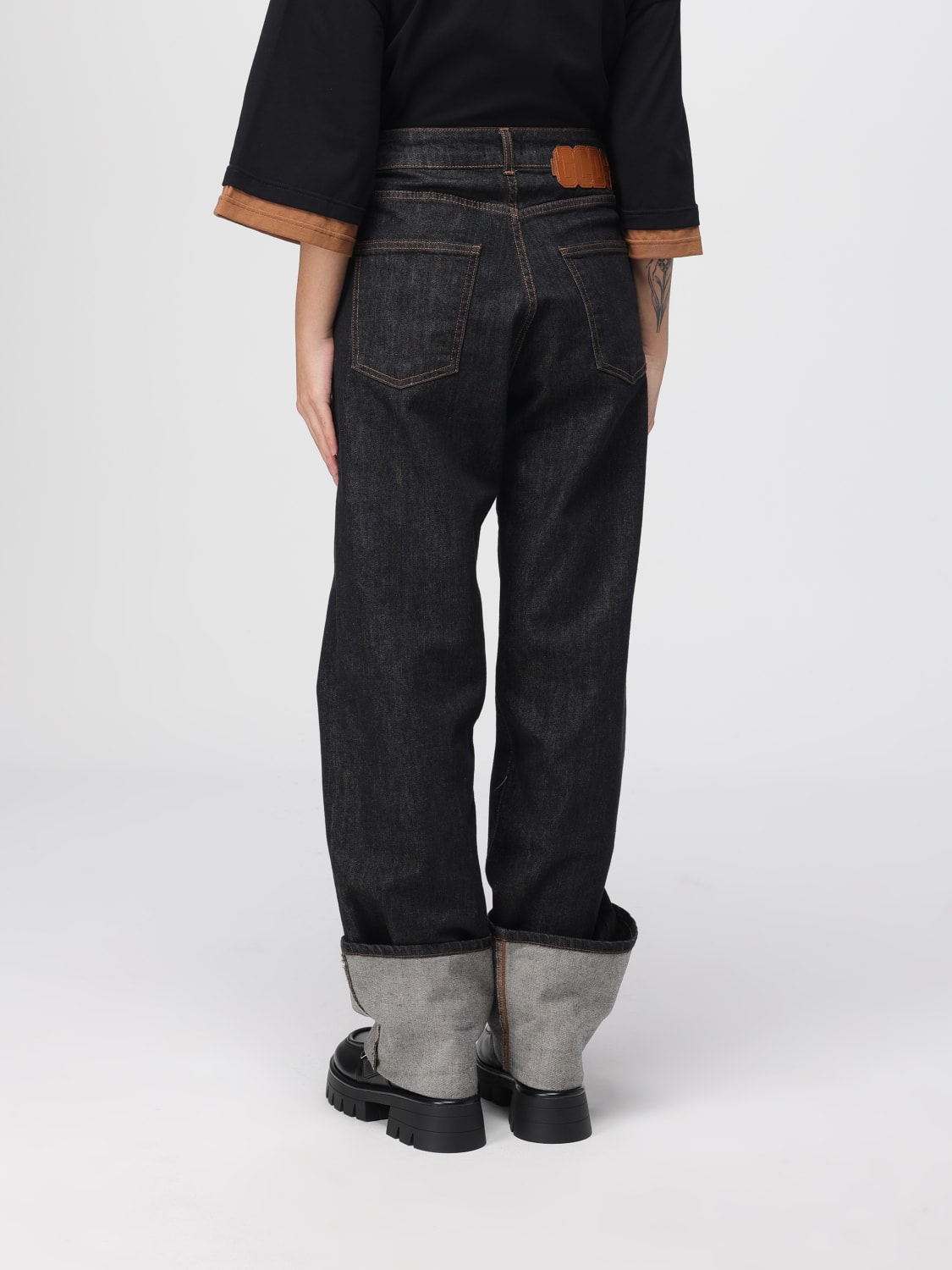 GCDS JEANS: Pantalon femme GCDS, Noir - Img 2