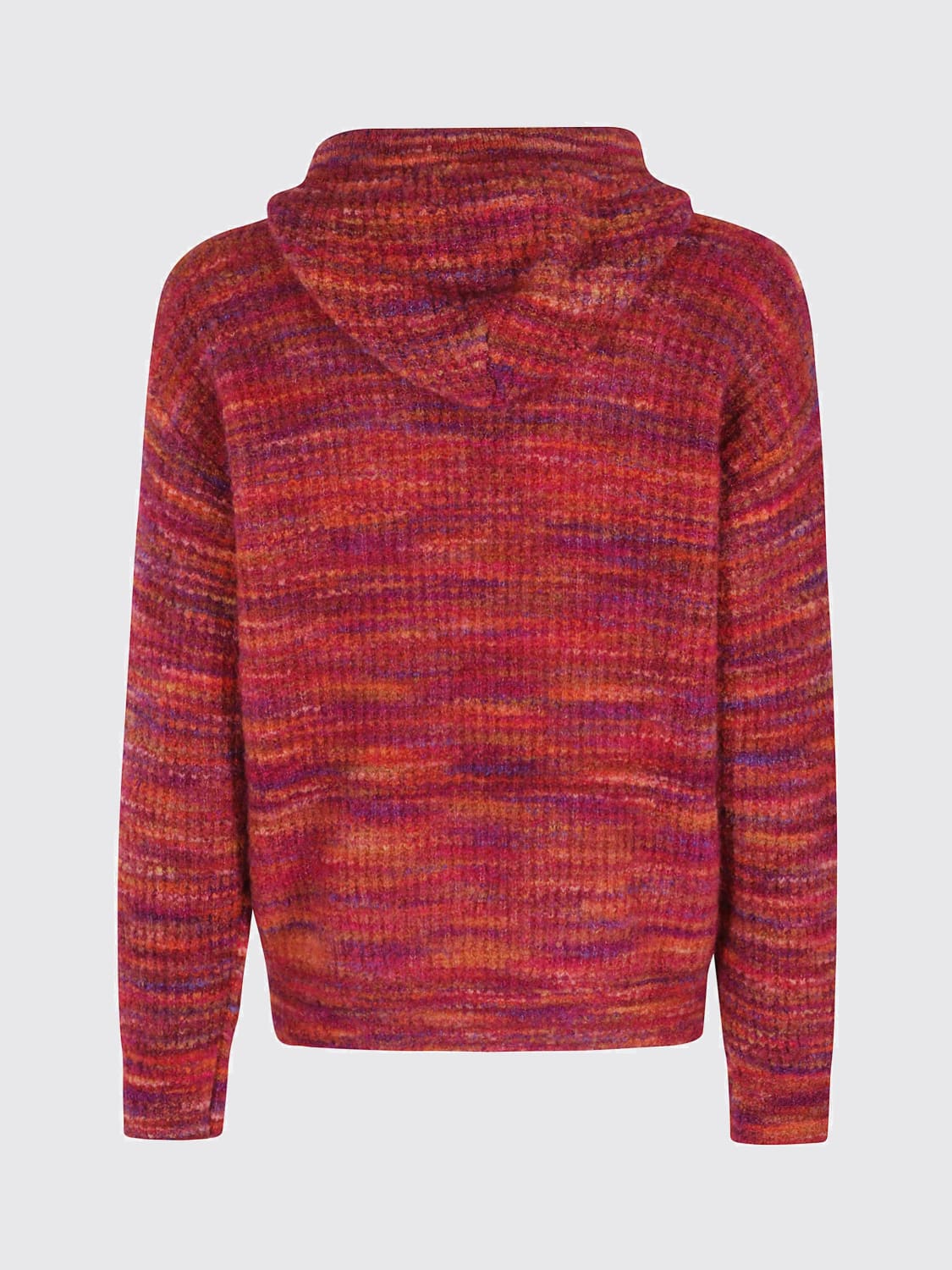 ROBERTO COLLINA FELPA: Felpa con cappuccio Roberto Collina in misto lana , Viola - Img 2