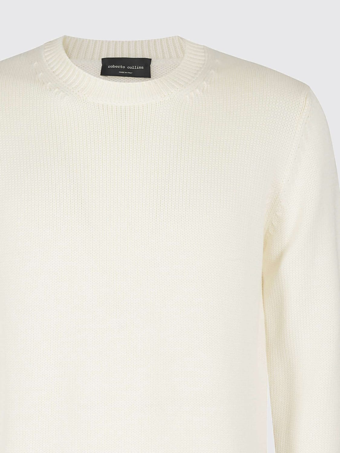 ROBERTO COLLINA PULLOVER: Pullover herren Roberto Collina, Ecru - Img 3