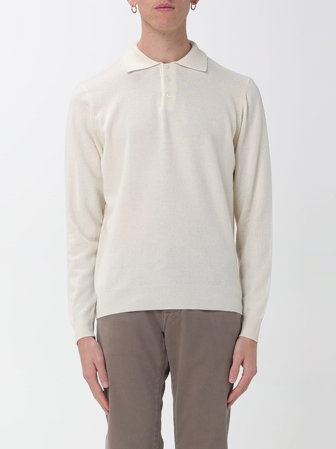 DRUMOHR POLO: Polo herren Drumohr, Weiß - Img 1