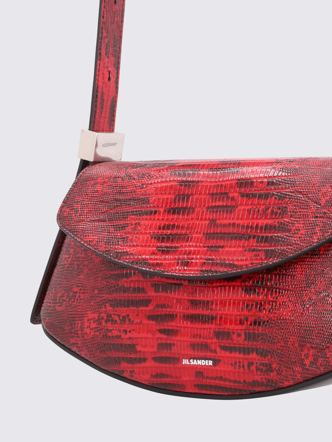 JIL SANDER BORSA A TRACOLLA: Borsa a tracolla Eldorado Jil Sander, Bordeaux - Img 3