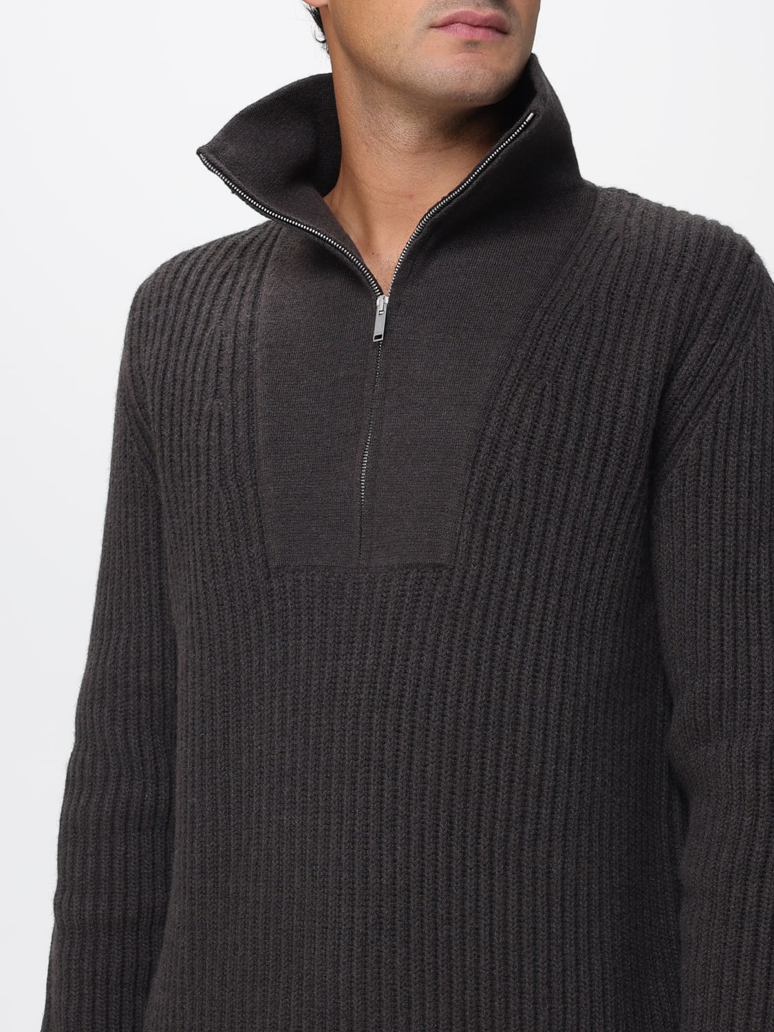 PT TORINO 毛衣: 毛衣 男士 Pt Torino, 棕色 - Img 3