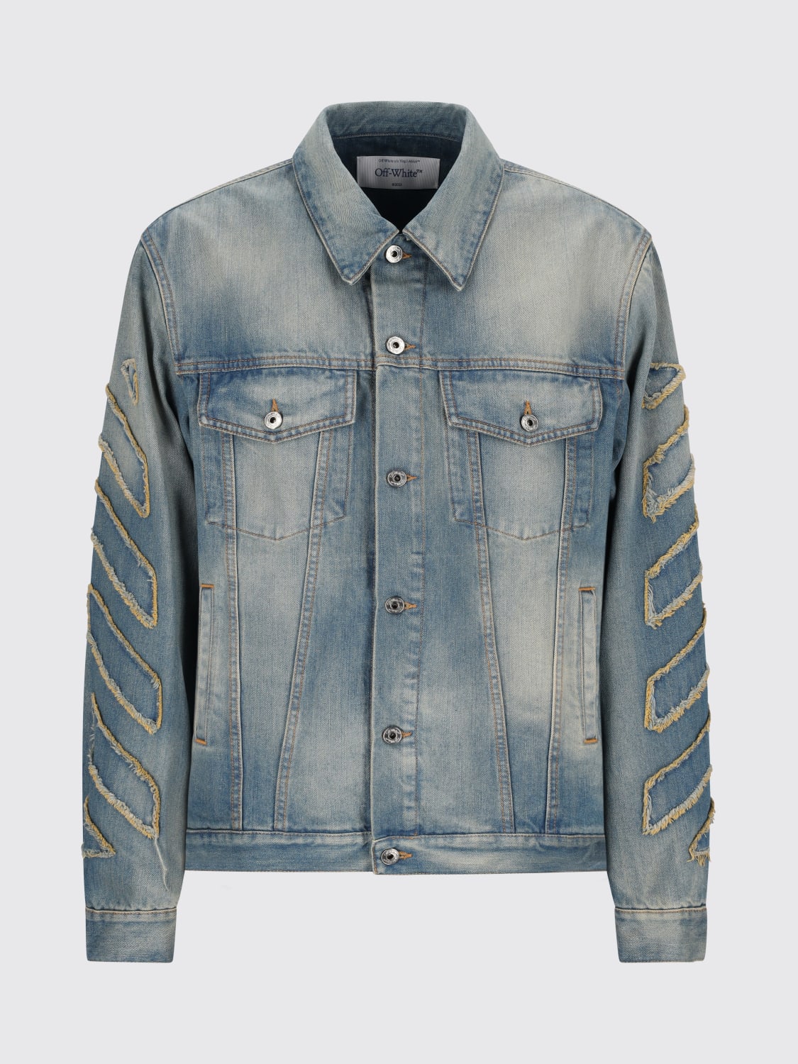 OFF-WHITE JACKET: Jacket men Off-white, Blue - Img 1