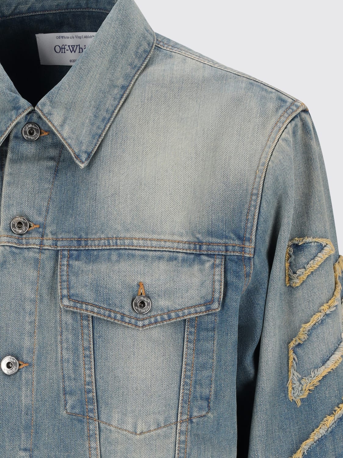 OFF-WHITE JACKET: Jacket men Off-white, Blue - Img 3