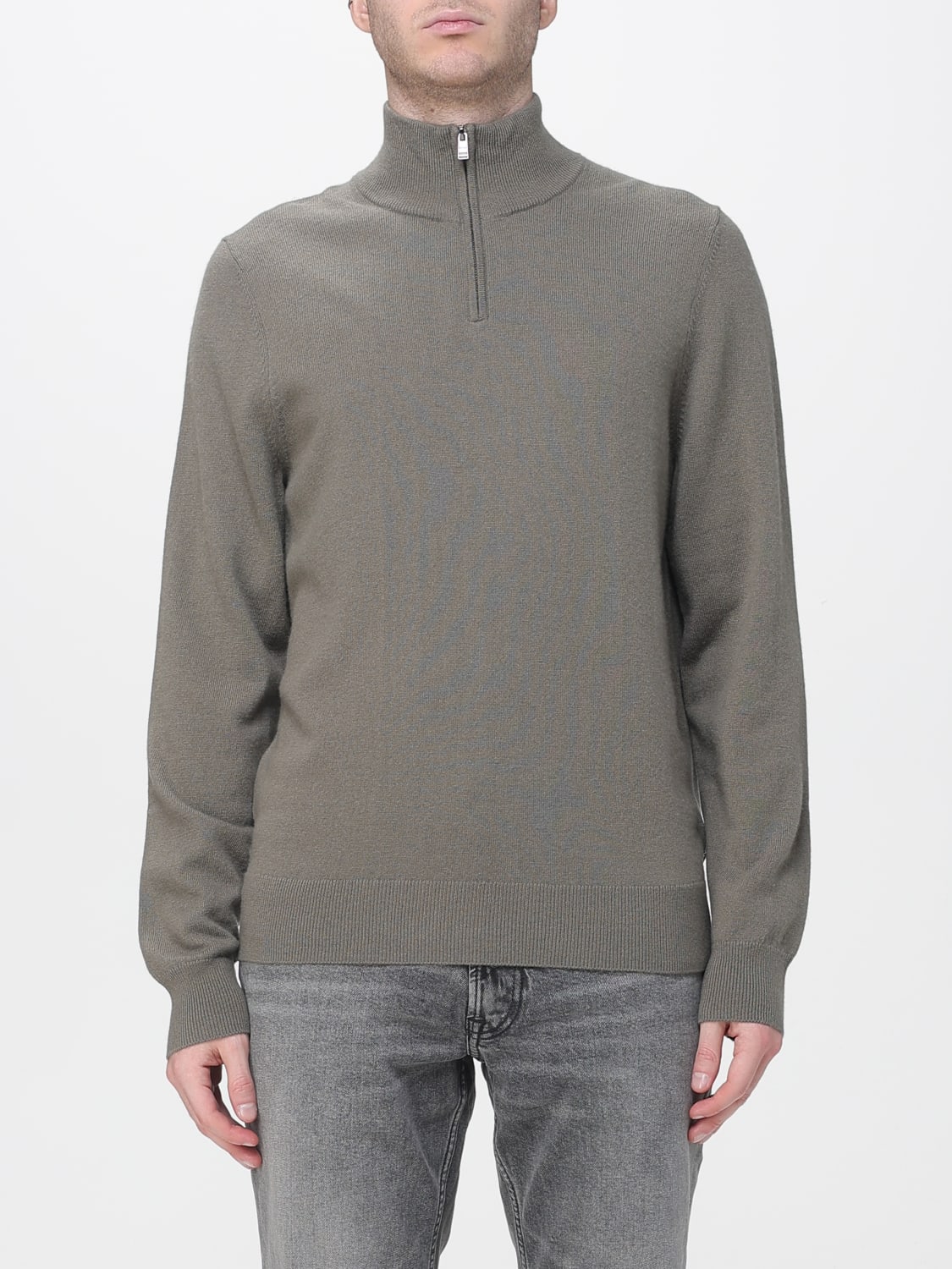 BOSS SWEATER: Sweater men Boss, Green - Img 1