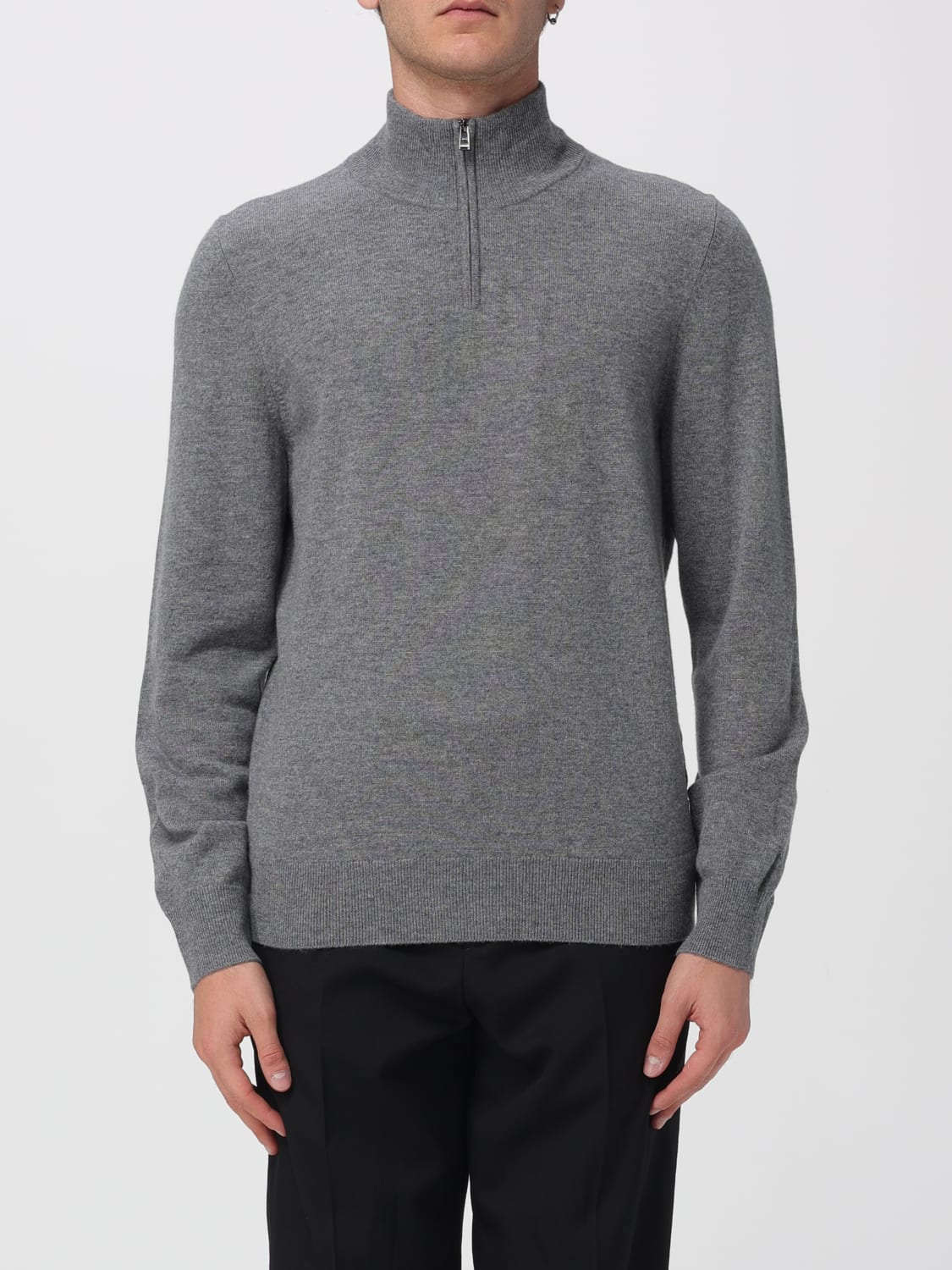 BOSS 毛衣: 毛衣 男士 Boss, 灰色 - Img 1