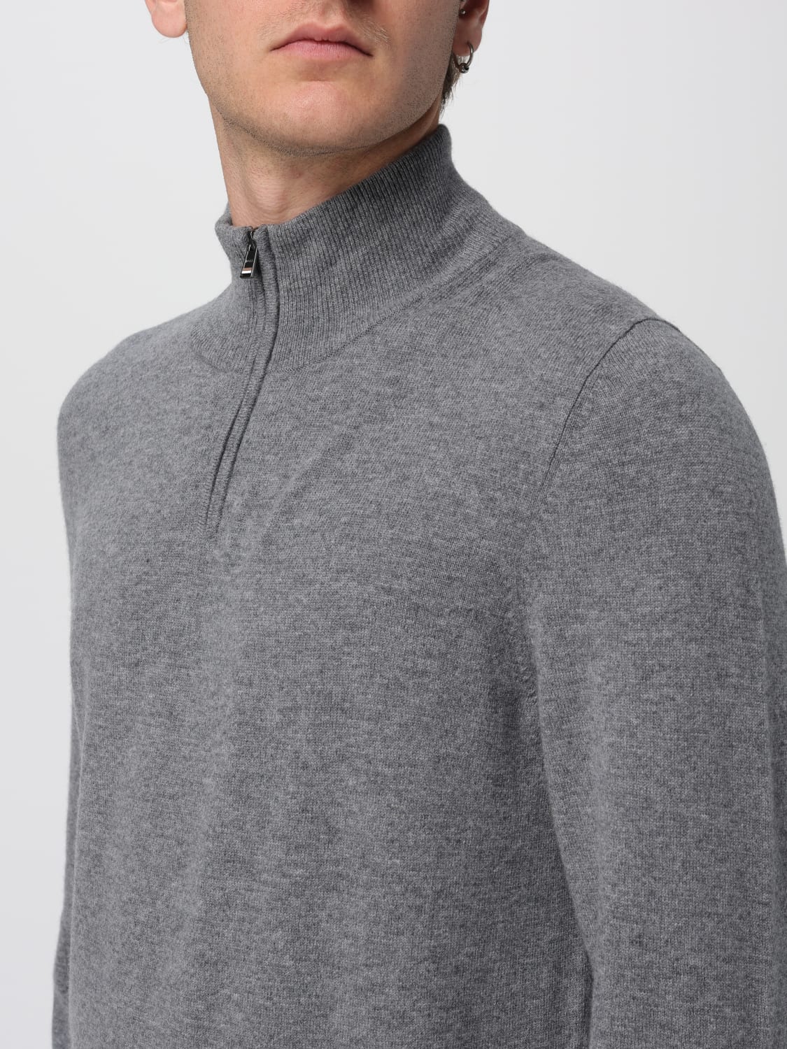 BOSS 毛衣: 毛衣 男士 Boss, 灰色 - Img 3