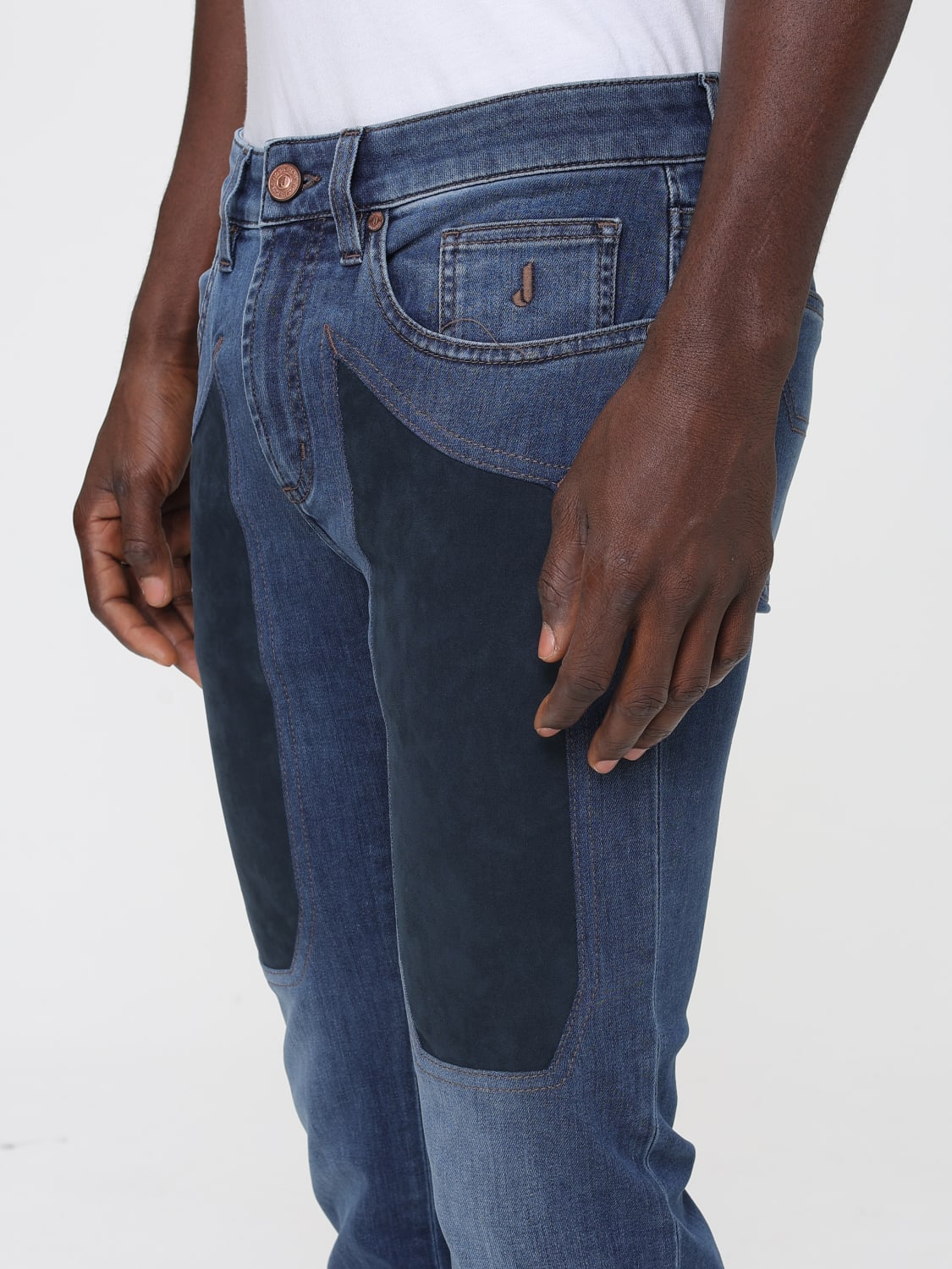 JECKERSON ДЖИНСЫ: Джинсы Мужское Jeckerson, Серо-Бежевый - Img 3