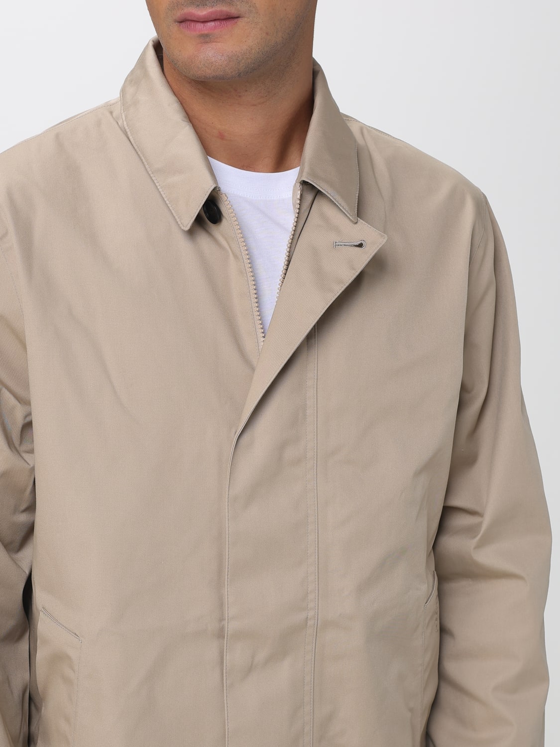 BARBOUR COAT: Coat men Barbour, Beige - Img 4