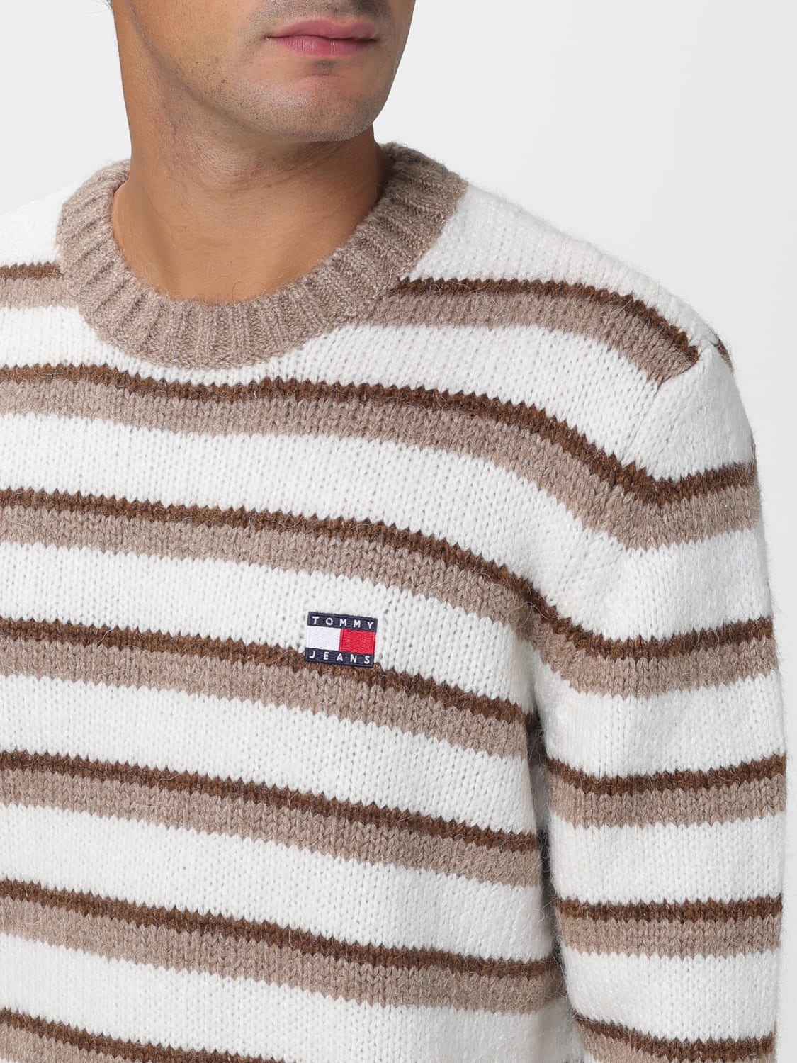 TOMMY JEANS PULL: Pull homme Tommy Jeans, Multicolore - Img 3