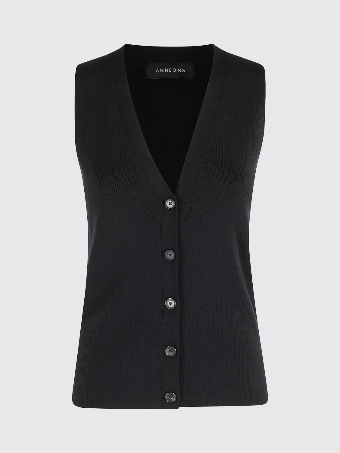 ANINE BING WAISTCOAT: Waistcoat woman Anine Bing, Black - Img 1