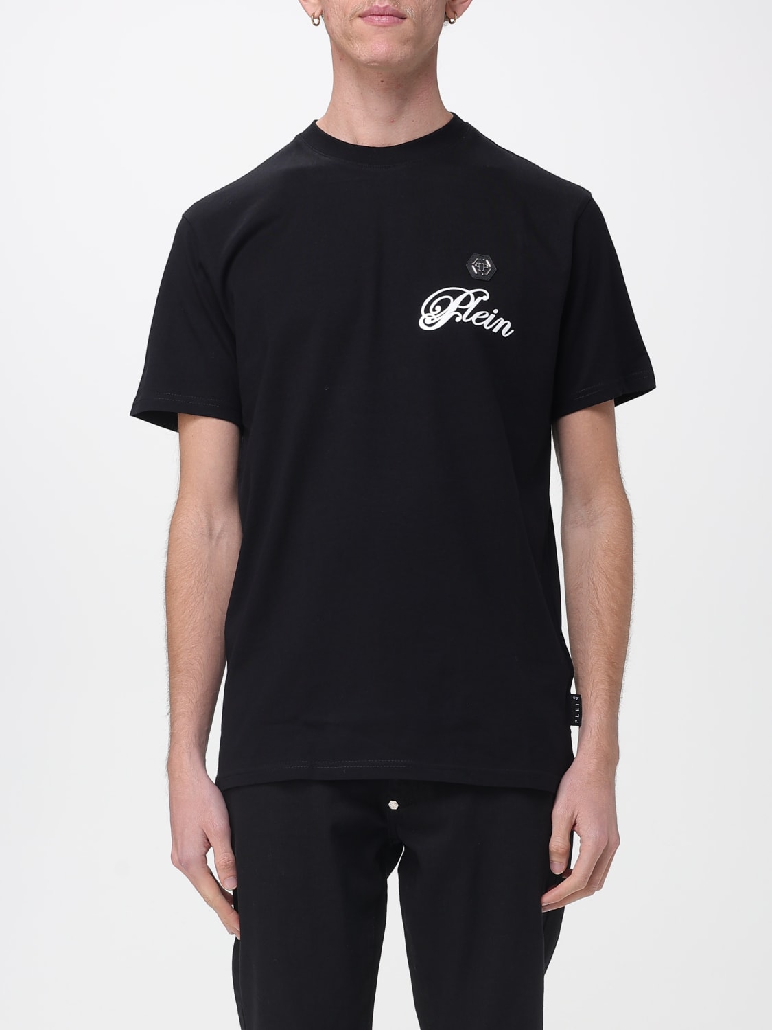 PHILIPP PLEIN T恤: T恤 男士 Philipp Plein, 黑色 - Img 1