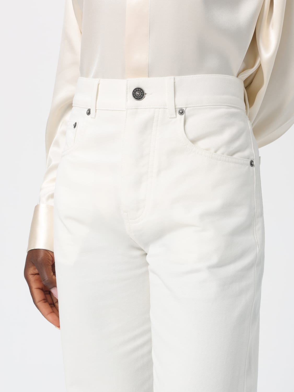 PHOEBE PHILO JEANS: Jeans Phoebe Philo in denim di cotone , Bianco - Img 3