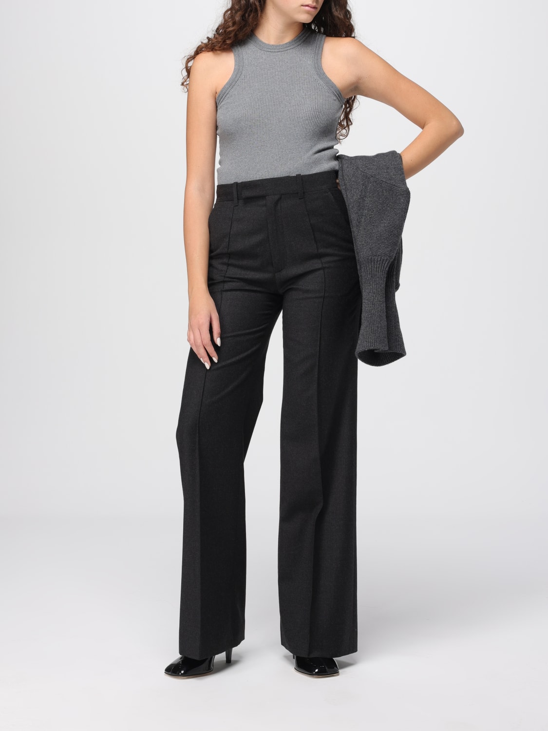 PHOEBE PHILO CAMISETA: Top mujer Phoebe Philo, Gris - Img 2