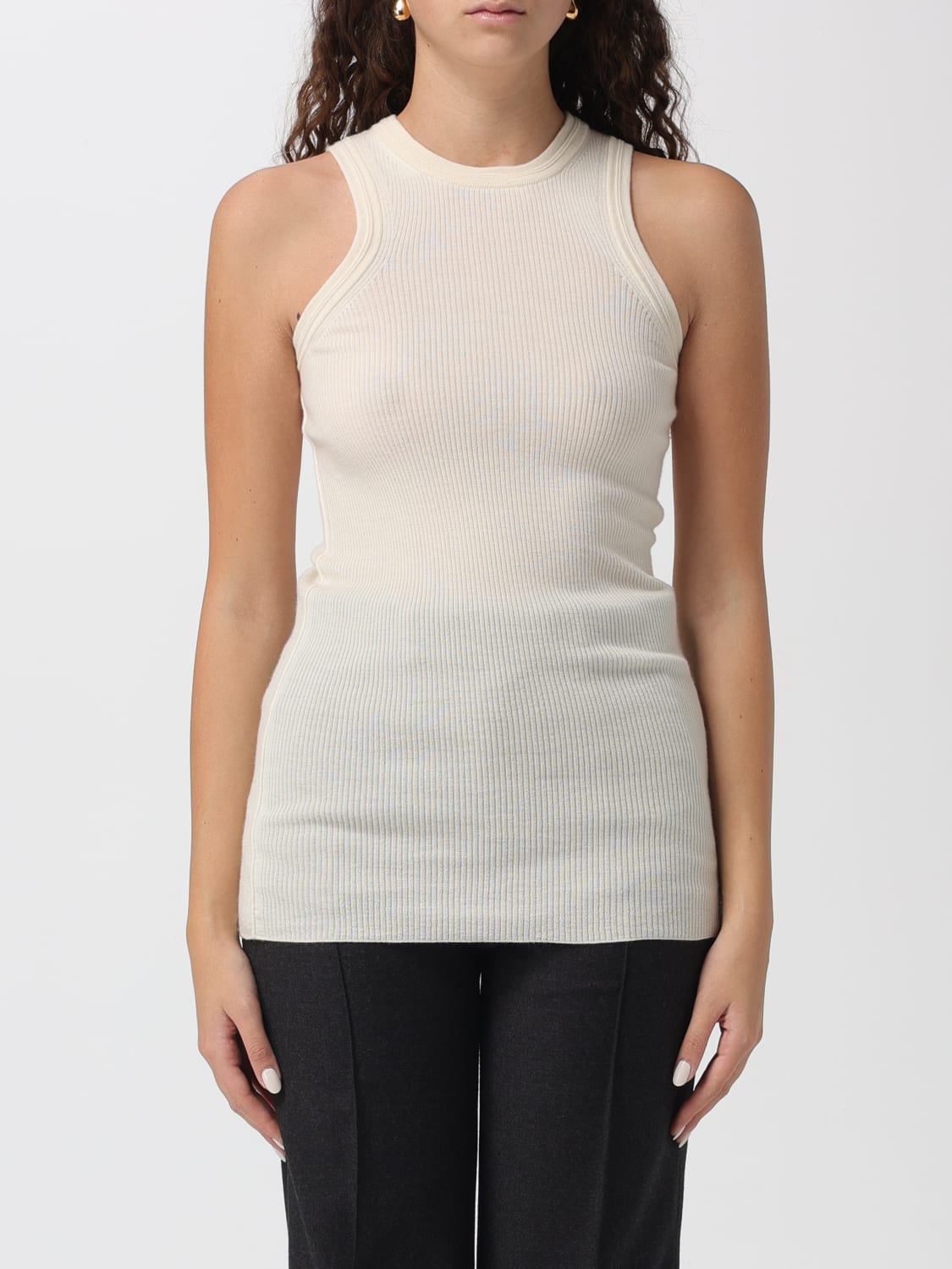 PHOEBE PHILO T-SHIRT: Top damen Phoebe Philo, Beige - Img 1