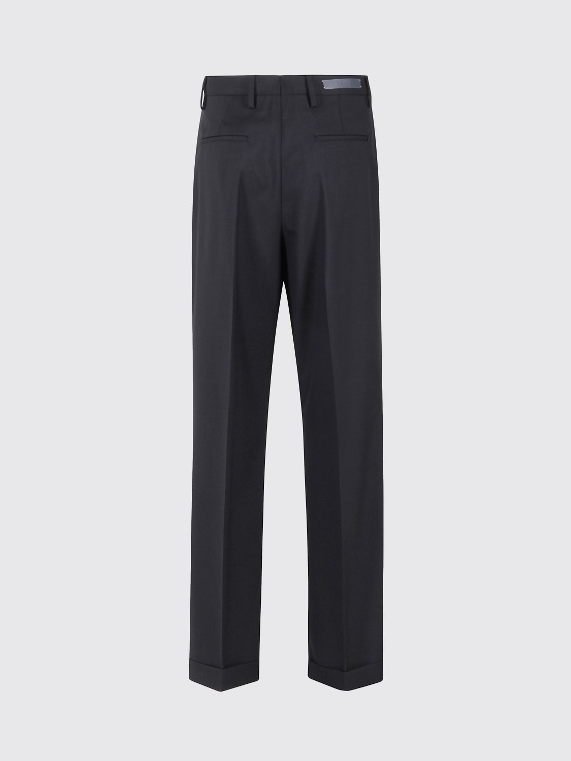 BRIGLIA 1949 PANTALONI: Pantaloni straight Briglia 1949 in lana e cashmere , Nero - Img 2