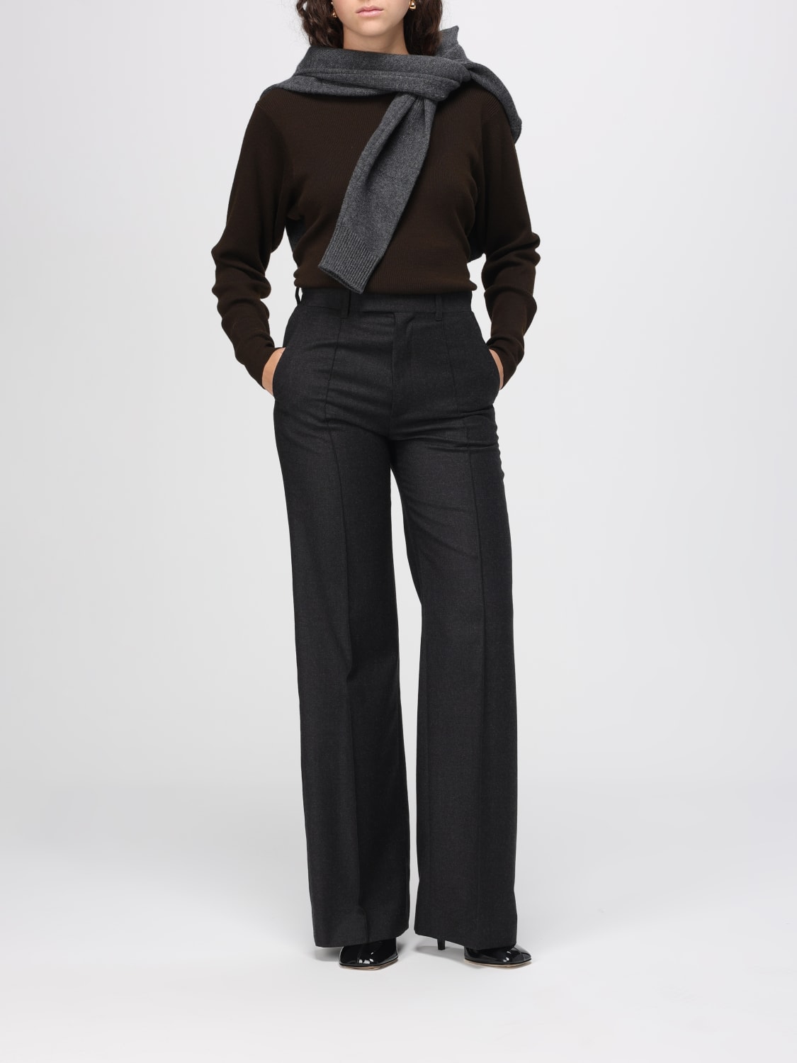 PHOEBE PHILO PULL: Pull femme Phoebe Philo, Kaki - Img 2
