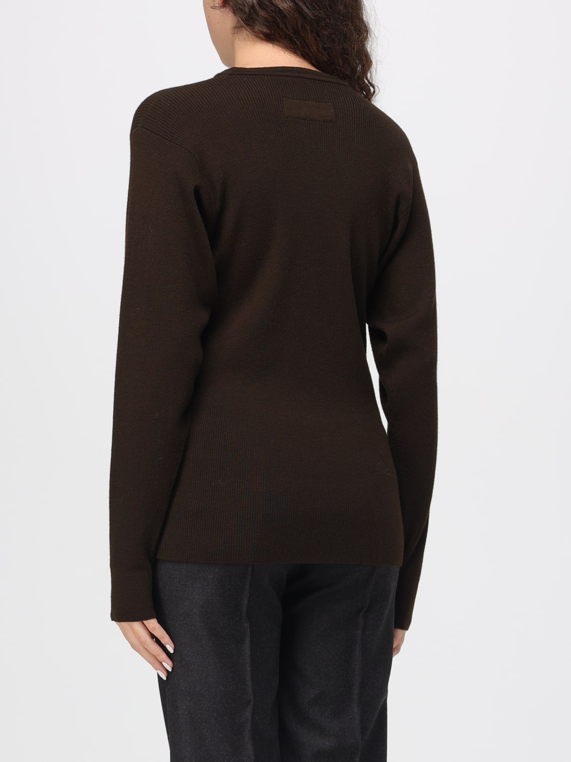 PHOEBE PHILO PULL: Pull femme Phoebe Philo, Kaki - Img 3